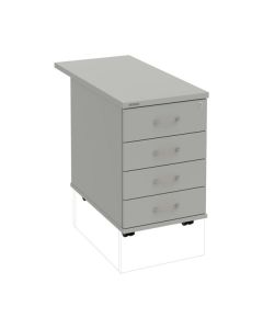 Mobilní kontejner Hobis K 34 C P 80 - šedá/šedá