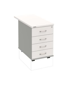 Mobilní kontejner Hobis K 34 C P 80 - bílá/šedá