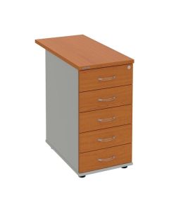 Kontejner Hobis K 35 C P 80 - třešeň/šedá