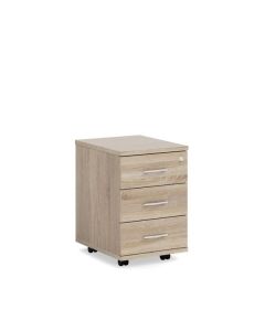 Mobilní kontejner Lenza Express - 3 zásuvky, dub S