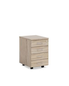 Mobilní kontejner Lenza Express - 4 zásuvky, dub S