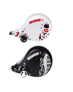 Korekční strojek Kores Scooter B&W, 4,2 mm, 8 m