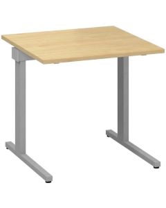 Psací stůl Alfa 305 - 80 cm, divoká hruška/stříbrn