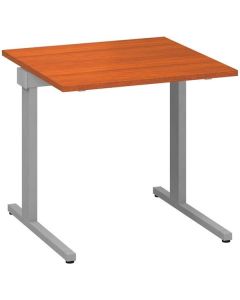 Psací stůl Alfa 305 - 80 cm, třešeň/sříbrný