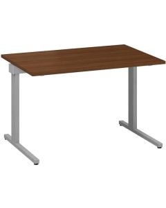 Psací stůl Alfa 305 - 120 cm, ořech/stříbrný
