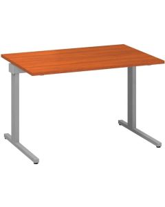 Psací stůl Alfa 305 - 120 cm, třešeň/stříbrný