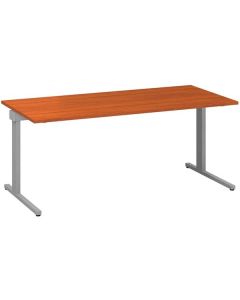 Psací stůl Alfa 305 - 180 cm, třešeň/stříbrný