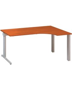 Psací stůl Alfa 305 - ergo, pravý, 160 cm, třešeň/