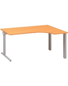 Psací stůl Alfa 305 - ergo, pravý, 160 cm, buk Bav