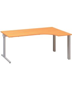 Psací stůl Alfa 305 - ergo, pravý, 180 cm, buk Bav