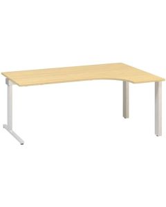 Psací stůl Alfa 305 - ergo, pravý, 180 cm, dub Vic