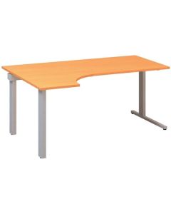 Psací stůl Alfa 305 - ergo, levý, 180 cm, buk Bava