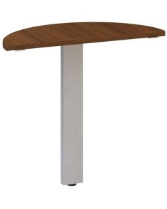 Přídavný stůl Alfa 305 - 80 cm, ořech/stříbrný
