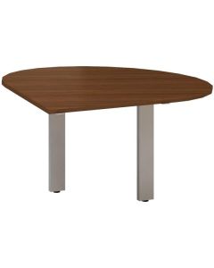 Přídavný stůl Alfa 305 - levý, 120 cm, ořech/stříb