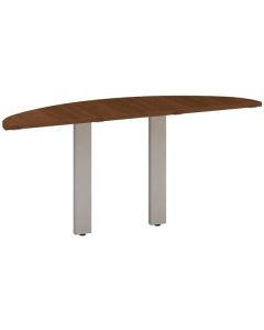 Přídavný stůl Alfa 305 - 162,5 cm, ořech/stříbrný