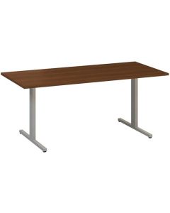 Jednací stůl Alfa 455 - 180 cm, ořech/stříbrný