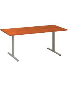 Jednací stůl Alfa 455 - 180 cm, třešeň/stříbrný