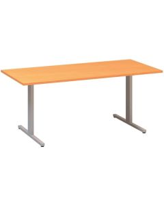 Jednací stůl Alfa 455 - 180 cm, buk Bavaria/stříbr