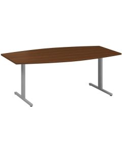 Jednací stůl Alfa 455 - 200 cm, ořech/stříbrný