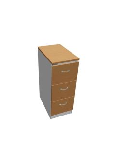 Třízásuvková kartotéka Hobis RGD 13 CE - buk/šedá