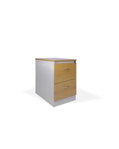 Dvouzásuvková kartotéka Hobis RGD 12 CE - buk/šedá