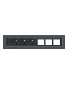 Konfigurovatelný pevný panel KPP 6 - černý