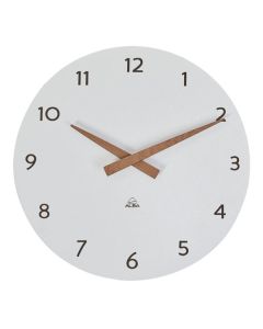 Nástěnné hodiny MILENA - průměr 30 cm, bílé