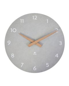 Nástěnné hodiny MILENA - průměr 30 cm, světle šedé