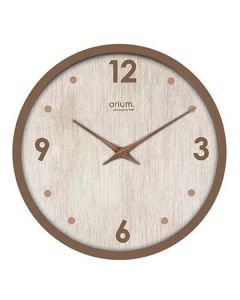 Nástěnné hodiny Eco Naturalis - průměr 30 cm, hněd