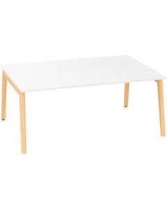 Psací stůl Alfa Root Bench - 180 x 160 cm, bílý