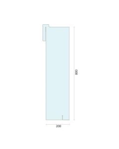 Ochranná bočnice 200 x 800 x 4 mm