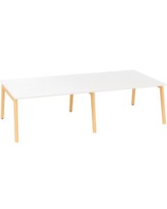 Psací stůl Alfa Root Bench - 280 x 160 cm, bílý