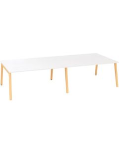 Psací stůl Alfa Root Bench - 320 x 160 cm, bílý