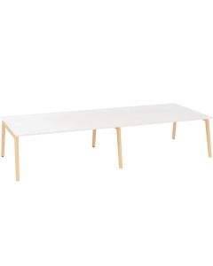 Psací stůl Alfa Root Bench - 360 x 160 cm, bílý