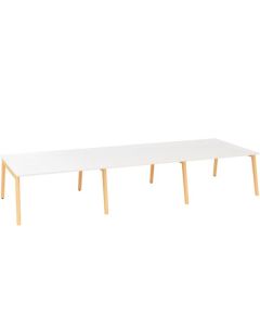 Psací stůl Alfa Root Bench - 420 x 160 cm, bílý