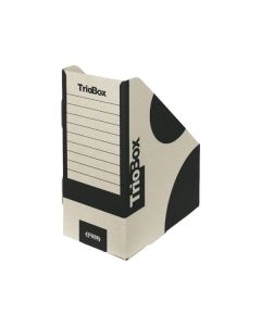Stojan na časopisy Emba Trio - A4,13cm,černý,1 ks
