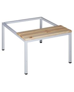 Lavička pod šatní skříně Standard 60 cm, sv.šedá/b
