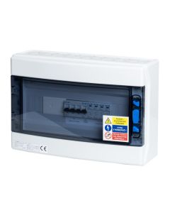 Solarmi AC32N0 osazený rozvaděč pro fotovoltaiku, jističe, chránič, N0, 3f, 32A