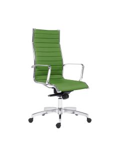 Kancelářské křeslo Kase Ribbed High - zelené