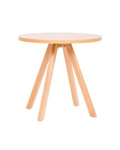 Kávový stolek Wood, průměr 60 cm - buk/buk