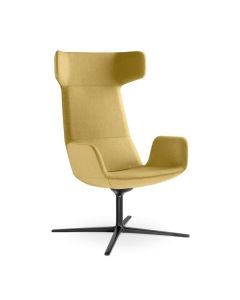 Křeslo Flexi Lounge - vysoké, žluté