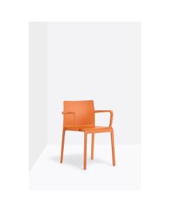 Jídelní židle Volt 675 - s područkami, oranžová