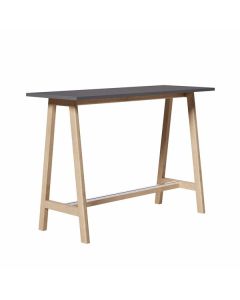 Barový stůl Wood, 157 x 60 cm - antracit/buk