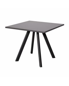 Kávový stolek Wood, 65 x 65 cm - antracit/černý