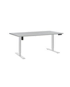 Výškově stavitelný stůl Silent, šíře 160 cm - šedý