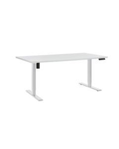 Výškově stavitelný stůl Silent, šíře 160 cm - bílý