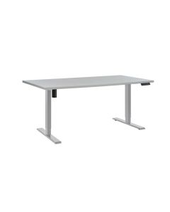 Výškově stavitelný stůl Silent, šíře 160 cm - šedý