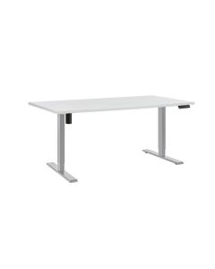 Výškově stavitelný stůl Silent, šíře 160 cm - bílý