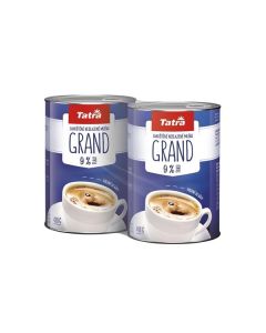 Mléko do kávy Tatra v plechovce Grand 9%, Duo Pack