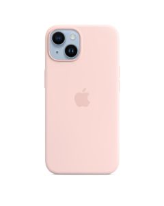 iPhone 14 Silicone Case with MagSafe - Chalk Pink
